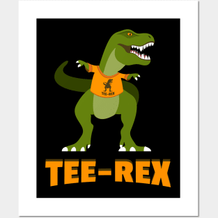 DINOSAUR T-REX TEE-REX FUNNY Posters and Art